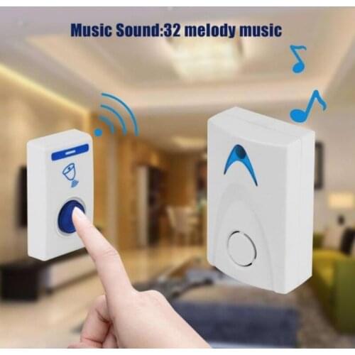 Hot Worldwide 1 pcs LED Chime Door C1 & Tune Wireles Bell Wireless Doorbell Remote Songs control 32