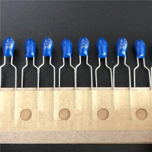 10pcs/100pcs 6.8uF 20V Tantalum capacitor 20V6.8uF 685 DIP Radial instead of 16V6.8uF