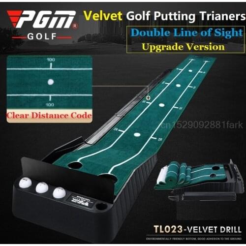 2021 Pgm 3M Golf Putting Mat Golf Putter Trainer Green Putter Carpet Practice Set Mini Golf Putting Green Fairway Training Aids