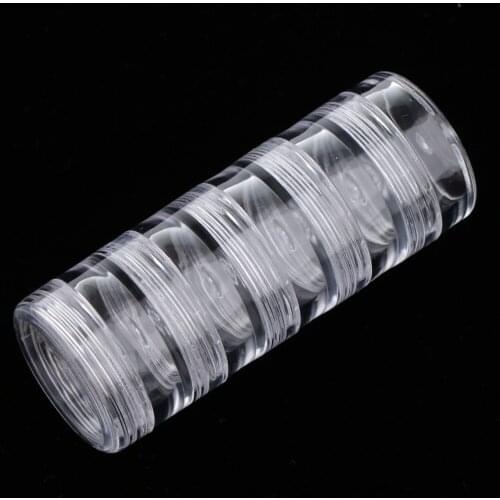 25Pcs Cosmetic Empty Jar Pot Eyeshadow Makeup Face Cream Lip Balm Box+Holder