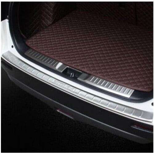 Car styling Stainless Steel Rear Bumper Protector Sill Trunk Rear guard Tread Plate For Suzuki Vitara 2015-2018