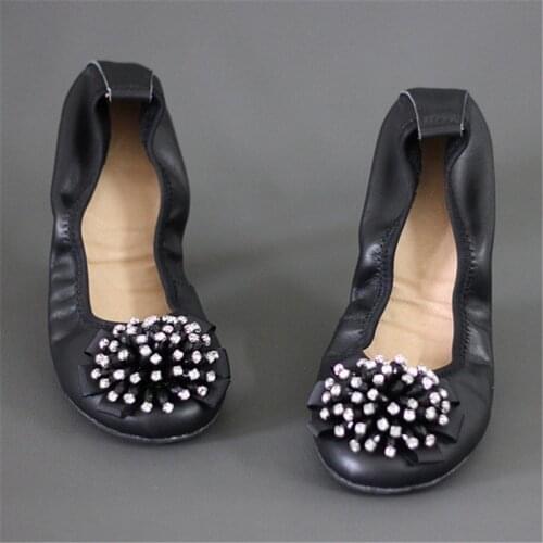 Sexy Ballet Flat Women Shoes Shallow Mouth Slip On Boat Shoe Ballet Flats Women Genuine Leather Flat Shoes Ladies Round Toe Shoe