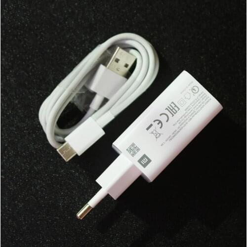 Original Xiaomi Note 9 9S Fast Charger 18W Quick Adapter Type C Cable For Mi 10 9 9T Poco F2 Pro X2 X3 mix3 Redmi Note 7 8 9 Pro