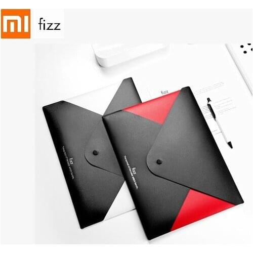 Youpin Fizz color snap bag Double-layer data file holder Archive Envelope bag business briefcase Student office file bag