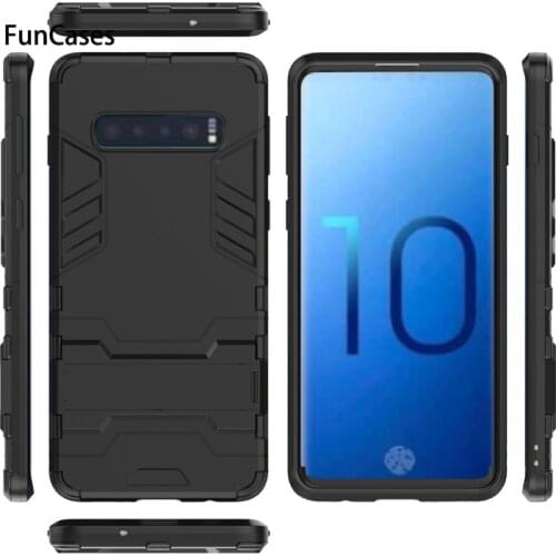 For Samsung Galaxy S10 Plus Iron Man Mobile Shell For Galaxy S10 Full Wrapped Invisible Bracket Anti-fall Protective Phone Case
