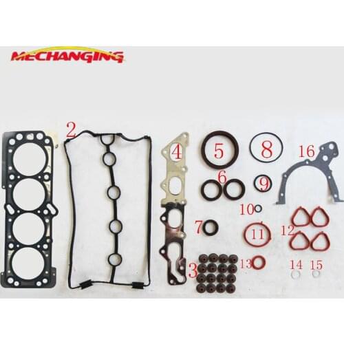F14D3 F14D5 F16D3 L14 LXT LXV For DAEWOO KALOS LACETTI OR CHEVROLET NUBIRA KALOS AVEO OPTRA Full Set Engine seal gasket 52261100