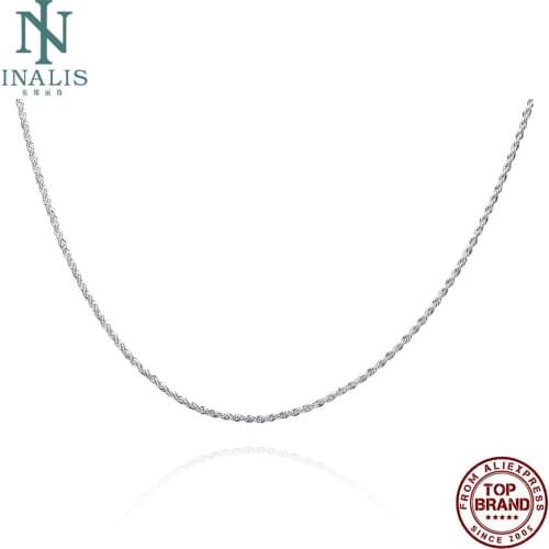 INALIS Twisted Rope Chain Necklaces Geometric Fashion Trend All-Match Unisex Necklace Fit Prom Birthday New Listing Jewelry Gift