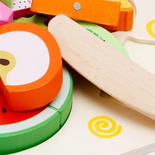 Magnetic Kitchen Toy Pretend Playsets Model Vegetable Food Early Learning Cutting Toy for Toddler Pretend & Role-Play A2UB