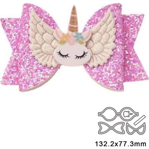 Bow Unicorn Wing Metal Cutting Dies For DIY Scrapbook Cutting Die Paper Cards Embossed Decorative Craft Die Cut New