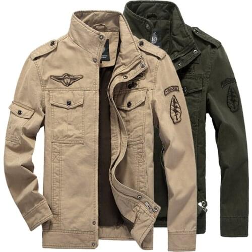 Military Jacket Men 2021 Autumn Mens Jackets Coats Army Windbreaker Jacket Men Slim Fit Stand Collar Tactical Jackets outerwear