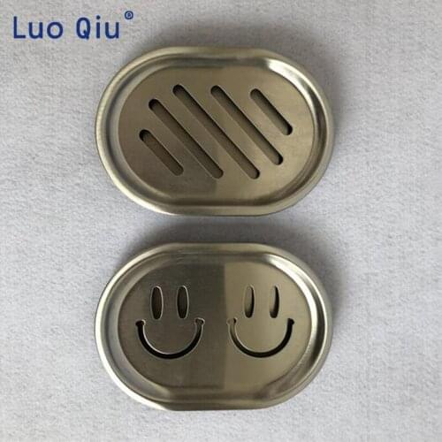 Soap Dish Holder Stainless Steel porta sapone Wall Mounted Bathroom Creative Double Draining Soap Box Chrome 10 pcs/lot