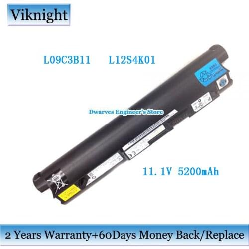 Original 11.1V 5200mAh L09C3B11 Battery For Lenovo S10-2 IdeaPad M10 M9 S9 S10 S10C S12 S9 Battery 55Y9383 57Y6274 57Y6276