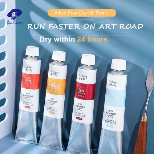 Paul Rubens 170 ML Fast Dry Student Grade 40 Colors Aluminum Oil Paint Tube for Art Supplier