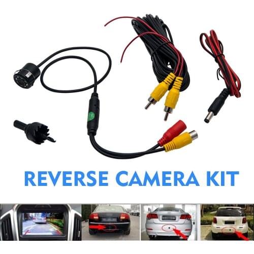 PC1030D Fashion Car Reversing Rear View IR Camera Parking Backup Night Vision 8LED Waterproof