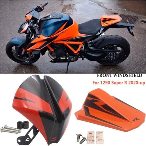 For 1290 Super Superduke R 2020- Motorcycle Front Windshield Windscreen Airflow Wind Deflector Rear Seat Fairing Seat Cowl Cover