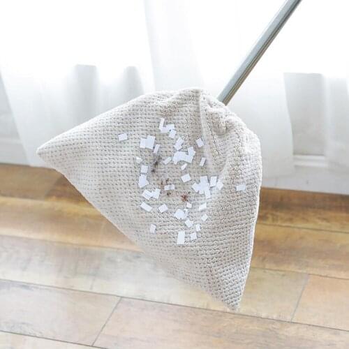 Sale 1PC Multi-functional Replacement Mop Broom Cloth Flannel Clean Effectively Protect The Ground Strong Water Absorption 80gA