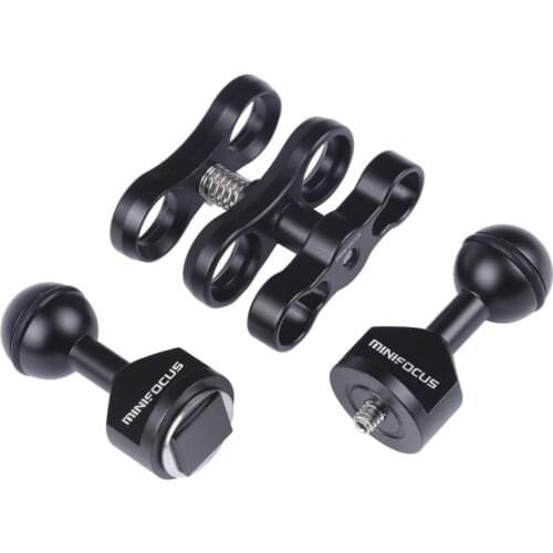 Articulating Magic Arm Kit with 1/4 Threaded Screw and Hot shoe Ball head Monitor Mount for Field Monitor, Lights,DIY Camera Rig