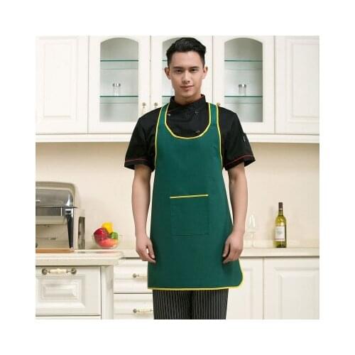 High quality Hanging neck chef aprons hotel uniform chef uniform restaurant aprons cook uniform chef working wear Food Service