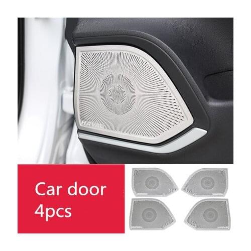 For Haval F7X 2019-2020 High-quality stainless steel Audio speaker decorative cover Anti-scratch protection car accessories