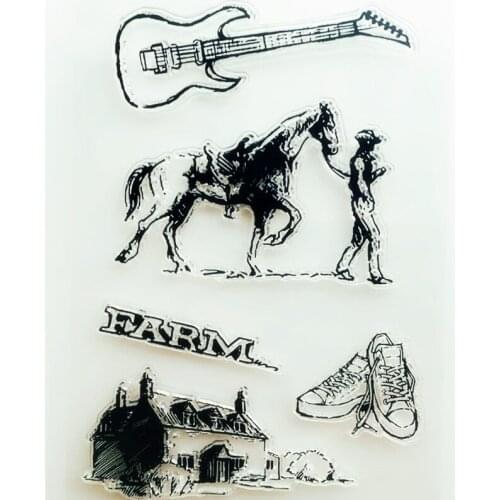 YLCS450 Travel Silicone Clear Stamps For Scrapbooking DIY Photo Album Cards Decoration Craft Transparent Stamp Clear Stamp Tools