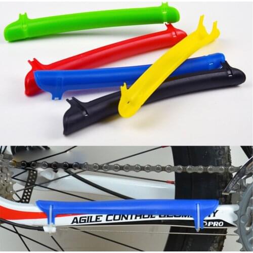 MTB Mountain Bikes Road Bicycles Chain Protection Shield Plastic Protect Random Color Of Bicycle Plastic Chain Bicycle Parts