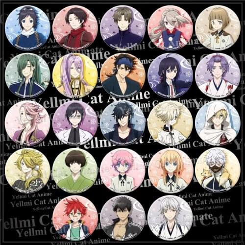 1pc 48mm Touken Ranbu Online Yagen Toushirou Toshiro Badges character Brooch Acrylic Icons