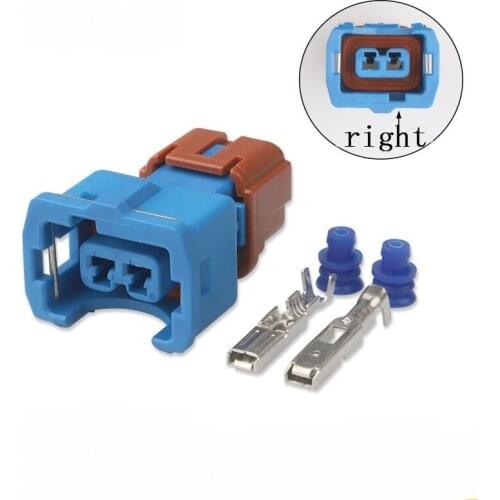 100 sets KUM 2 Pin way Knock Sensor Plug blue female Waterproof auto electric wire connector for car PB186-02326
