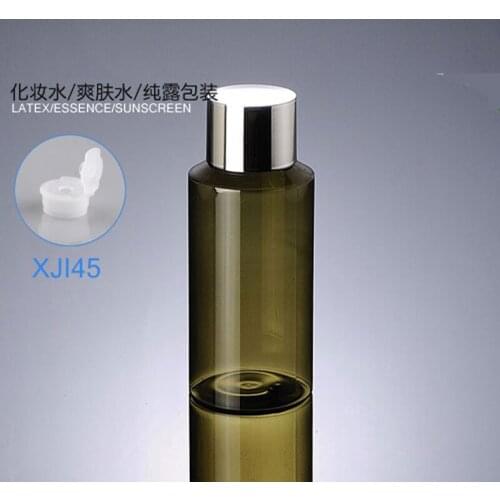 300pcs/lot Wholesale NEW 150ML PET bottles with inside plug Lotion Bottle,Cosmetic plastic bottles with Silver caps