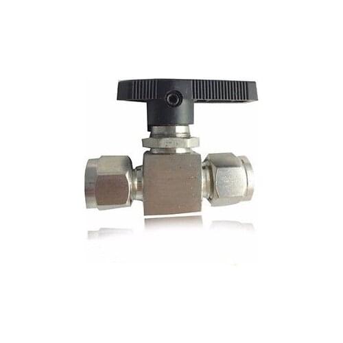 304 Stainless Steel Compression fitting shut off Ball Valve 915 PSI Q91SA PN 6.4 Fit For 10mm O/D Tube