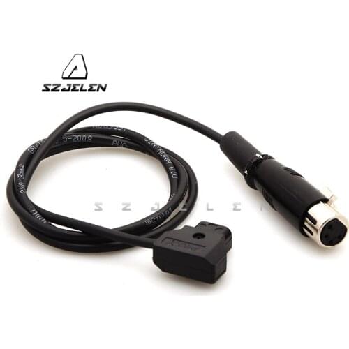 D-Tap Male to Female 4-Pin XLR Cable for Power Supply Battery Adapter