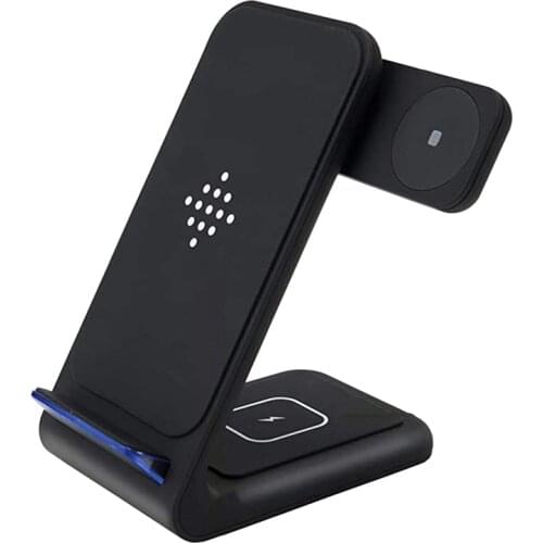 Wireless Charger,3 in 1 Fast Wireless Charging Station Dock for iPhone 12/12 Pro/11,for Apple Watch SE,Qi Phones