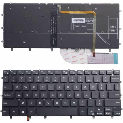 New Keyboard FOR DELL XPS 13 9343 xps13 9350 9360 15BR N7547 N7548 17-3000 US BLACK laptop keyboard Backlight