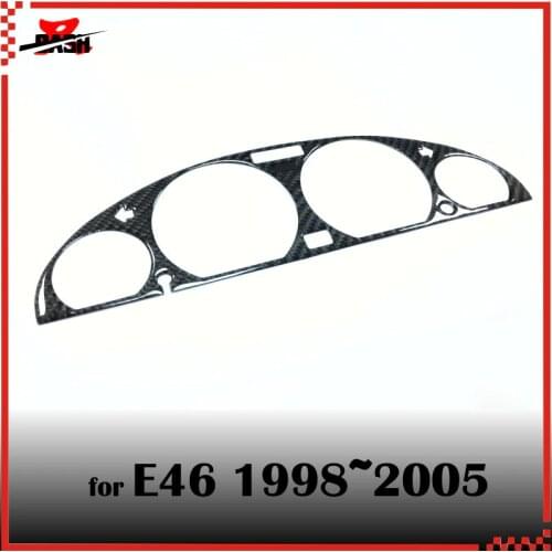 DASH Carbon Fiber Gauge triml for E46 3 series 1998 2005 Instrument cluster bezel cover