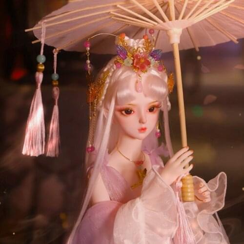 DBS 1/3 BJD Customized Makeup Suit joint body ,Including With makeup and hair,eyes,clothes 62cm height girls SD Toy Gift