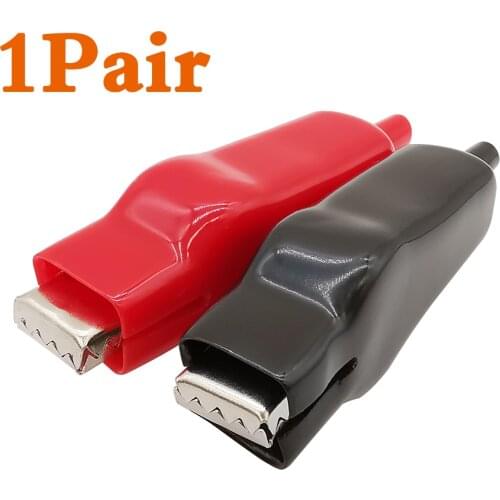 5Pair 20A Alligator Clip Double-end USB Charging Battery Crocodile Clips 20A Sheathed Alligator Clip for Electrical Jumper Wire