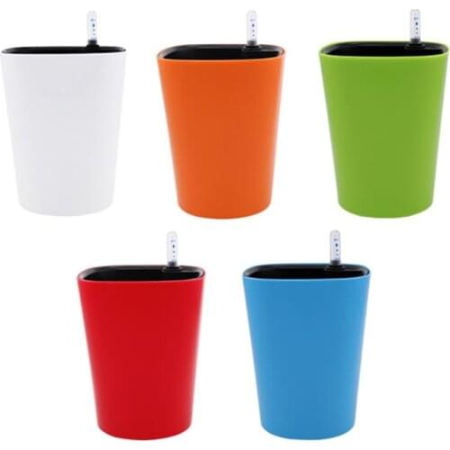 New Arrival Lazy Flower Pot Planters With Water Level Indicator Self-Watering PP Flowerpot Office Home Garden Desktop Flower Pot