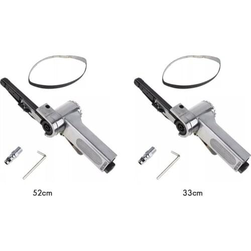 Mini Air Belt Sander With 25 Pcs Belts For Plastic Aluminium Iron Steel And Metal Polishing