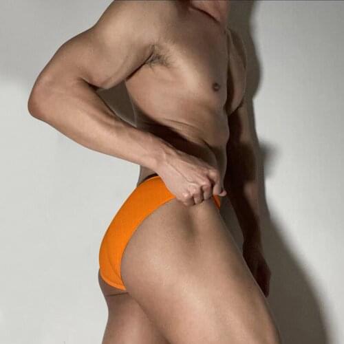 Men Briefs Underwear Sexy Mens Underpants Cotton Breathable Gay Mens Underware Low Waist Bikini U Convex ​Cueca Dropship BS3133