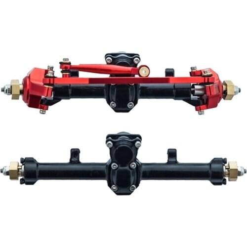 Front & Rear Axle for Axial SCX24 90081 AXI00001 1/24 RC Crawler Car Parts
