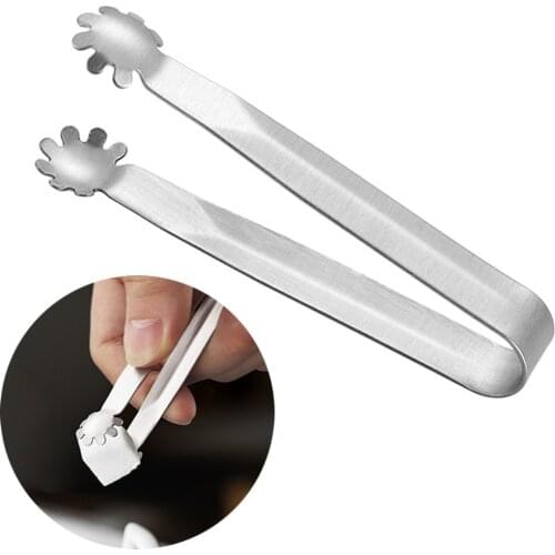 Coffee Sugar Clip Stainless Steel Tweezer Mini Clamp Tong Clips Sugar Folder Ice Clip Clamp Tea Clip Kitchen Bar Tools Supply