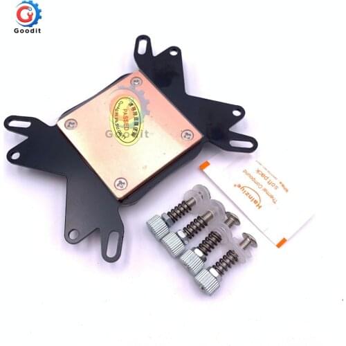 Transparent CPU Water Block Waterblock Copper Base CPU Water Cooler Computer PC Cooling Radiator for Intel for AMD with Screws