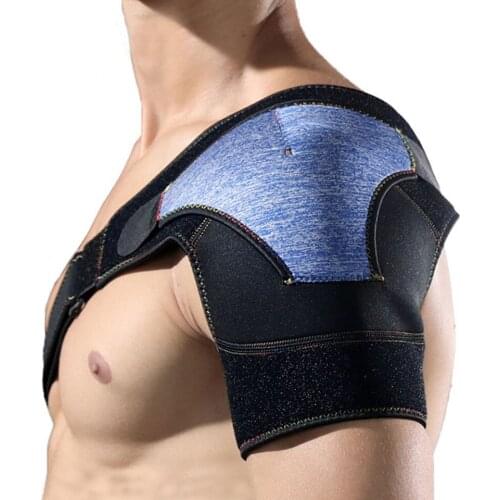 Shoulder Brace Adjustable Left/Right Shoulder Breathable Pressure Pad Strap Wrap Relief Support Pain Bandage Compression Sleeve