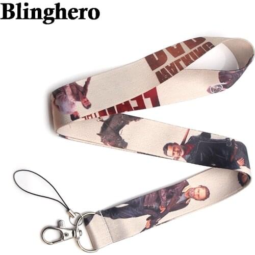 The Walking Dead Cool Keychain Lanyards Badge Id Holder ID Card Pass Mobile Phone USB Neck Straps Badge Holder Key Strap