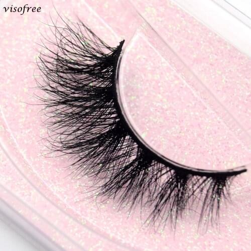 Visofree Lashes 3D Mink Eyelashes 10-13MM False Eyelashes Natural Long Faux Cils Cruelty Free Mink Lashes Makeup Wholesale Items