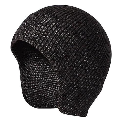 Mens Beanie Hat Knitted Women Men Autumn Winter Fleece Earflap Warm Ears Hats Outdoor Soft Ski Hatsym