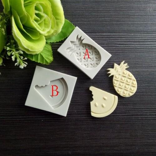 Watermelon silicone chocolate mold Pineapple silicone cake mould Decorating cake tools Childlike fondant mould Popular Cake Kitc