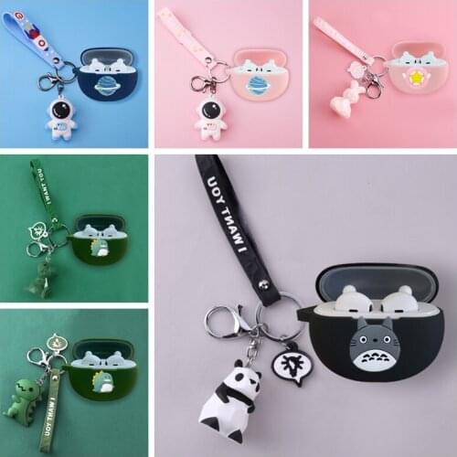 For Huawei Freebuds Pro 4 Case Cartoon Animals Silicone Wireless Bluetooth Earphones Protective Cover Freebuds4i