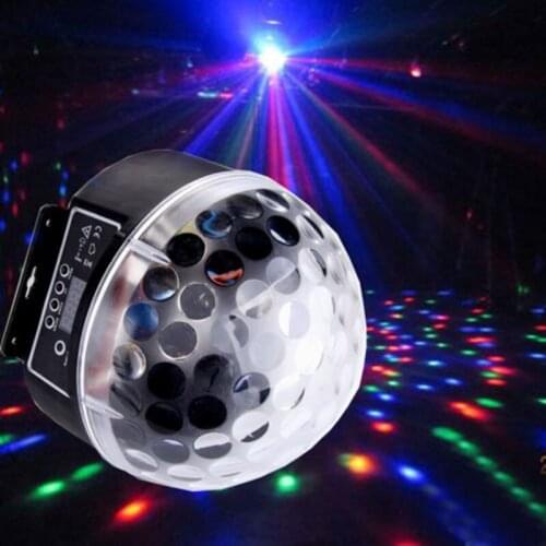 20W Digital LED RGB Crystal Magic Ball Effect Light DMX 512 Disco DJ Stage Lighting for Club Home Entertain