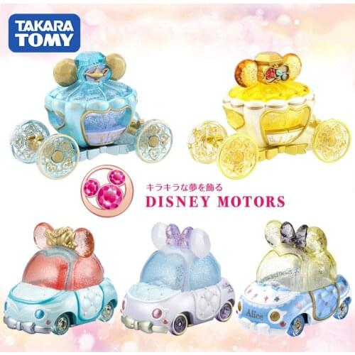 Takara Tomy Tomica Disney Motors Jewerly Way Princess Alice/Ariel/Aurora/Jasmine/Dumbo Metal Vehicle