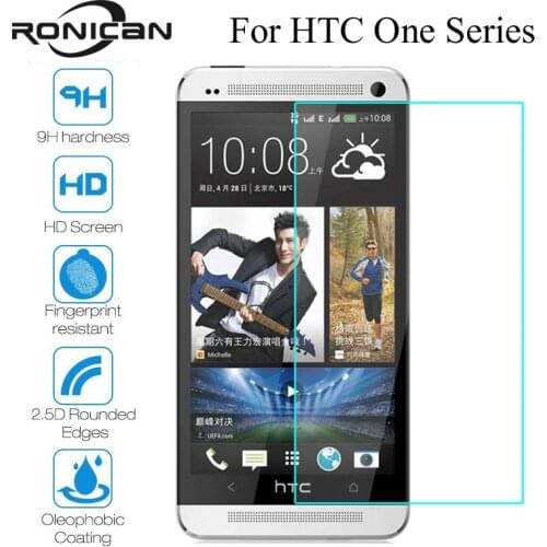 RONICAN 9H Screen Protector Tempered Glass For HTC E8 A9 Protective Film For HTC One M7 M8 M9 Cover Case